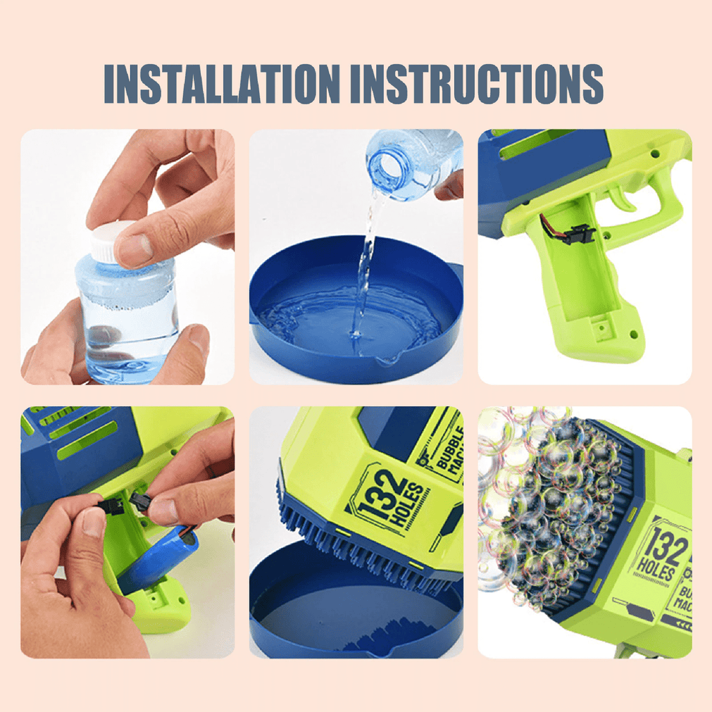 Bazooka De Burbujas De 132 Huecos